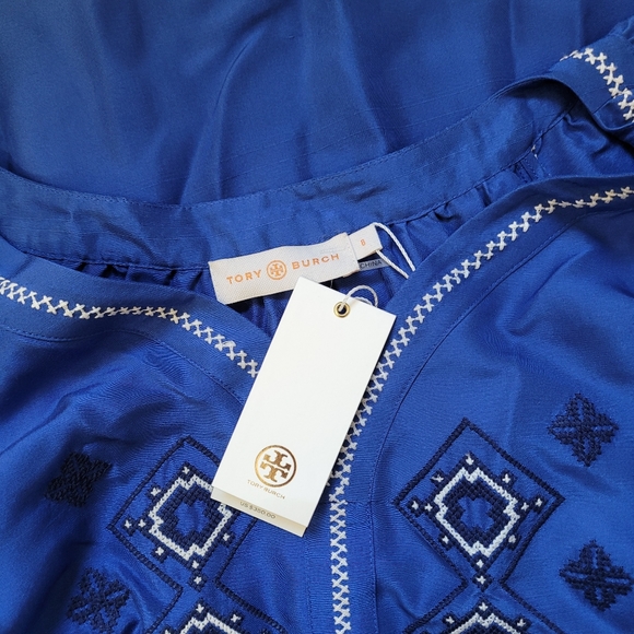 🍒NWT🍒 TORY BURCH 100% SILK BLOUSE - Picture 9 of 10